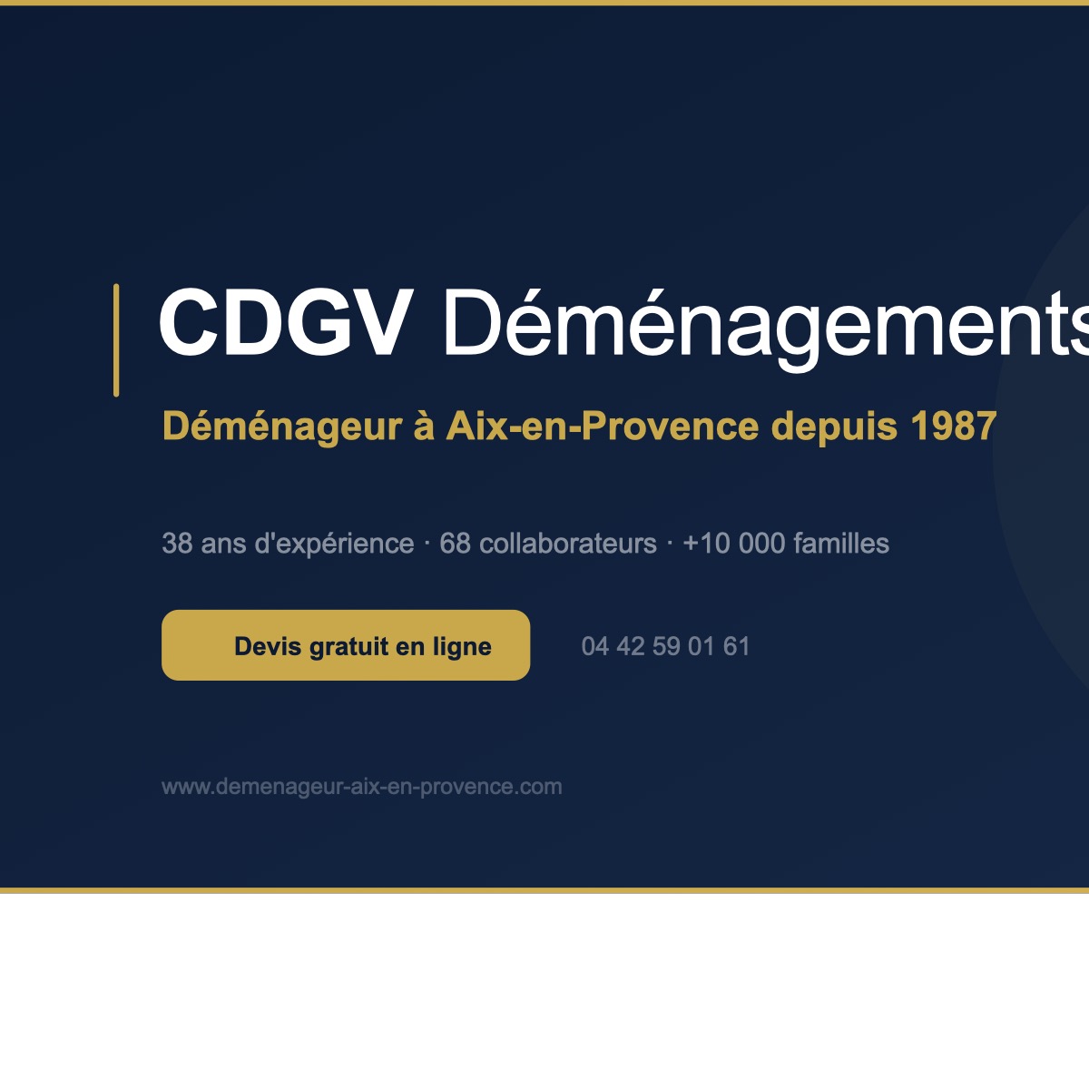Camions et équipe CDGV Déménagements, garde-meuble sécurisé en région marseillaise